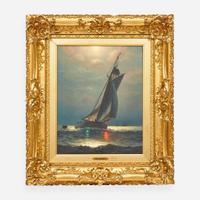 James Gale Tyler (American, 1855–1931) Sailing at Night
