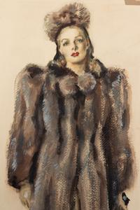 An Archive of Thirteen Conceptual Sketches for I.J. Fox , by James Montgomery Flagg and Russell Patterson, 1940s