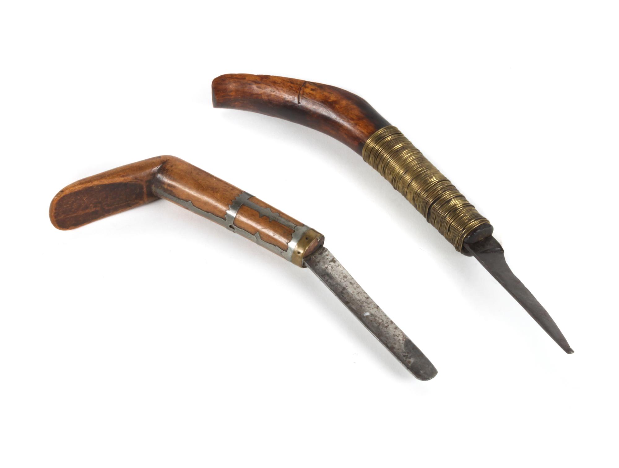 Two Crooked Knives Length of larger 9 1/2 inches