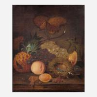 Jan van Huysum (Dutch, 1682–1749) Les Fruits Mûrs (Still Life with Pineapple, Grapes and Robin Eggs on a TableTop)