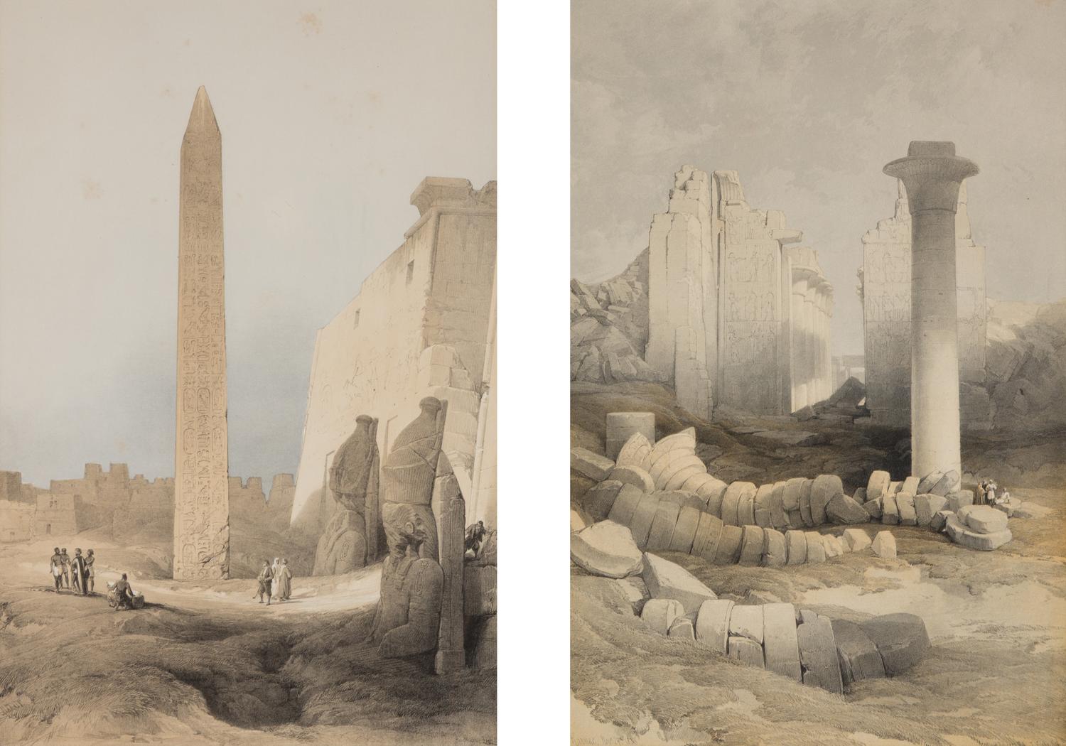 Obelisk at Luxor and Karnak Temple Complex (two works)