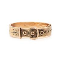 VICTORIAN, YELLOW GOLD AND ENAMEL BRACELET