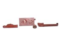 Western Great Lakes Catlinite Inkwell and Pipes