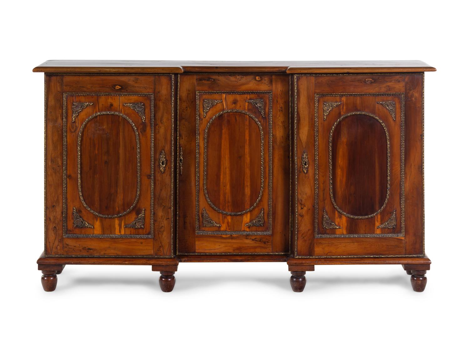 An Empire Style Gilt Metal Mounted Cedarwood Server