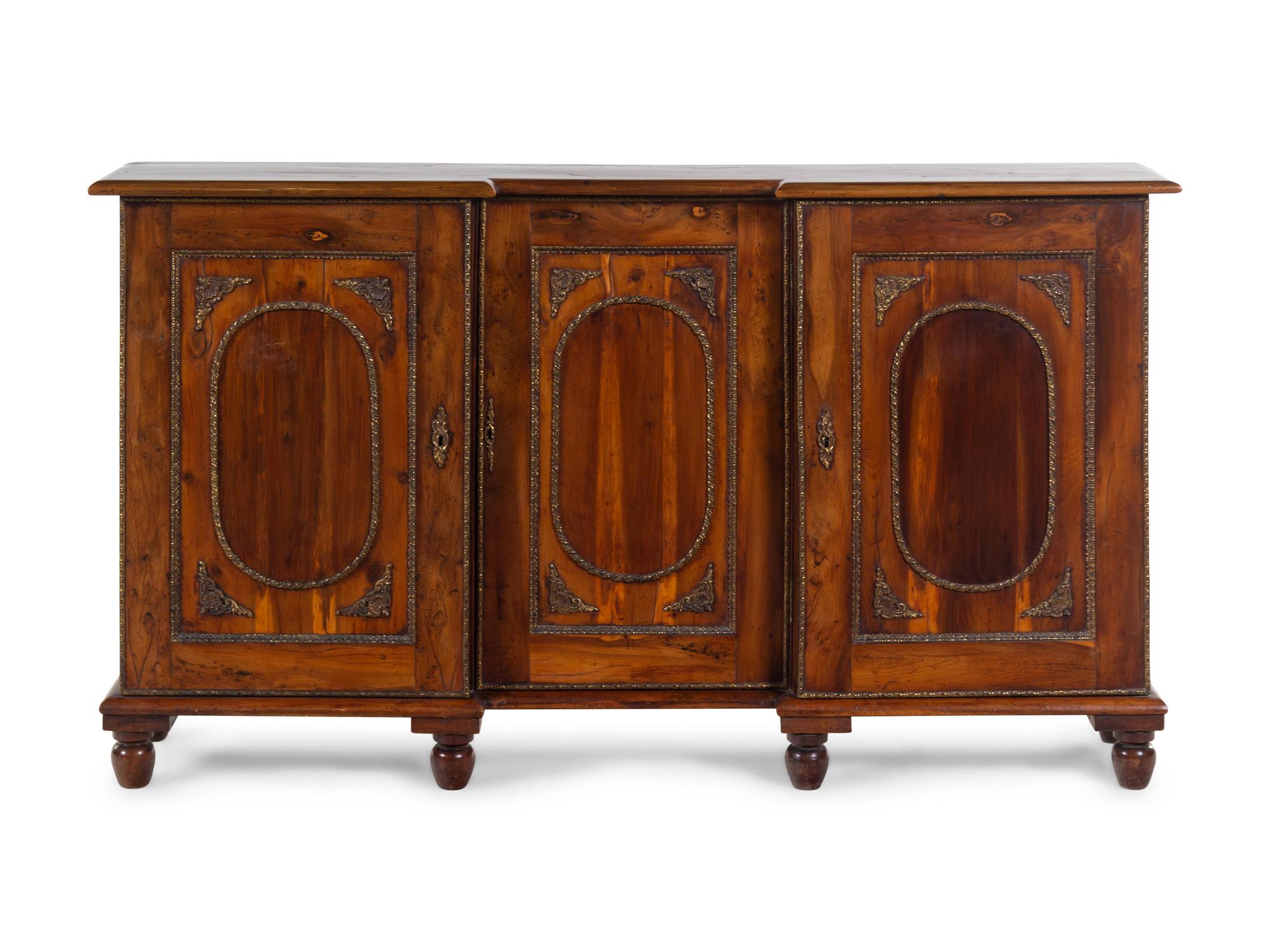 An Empire Style Gilt Metal Mounted Cedarwood Server