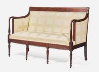 A small Federal carved mahogany sofa, Boston, MA, circa 1810