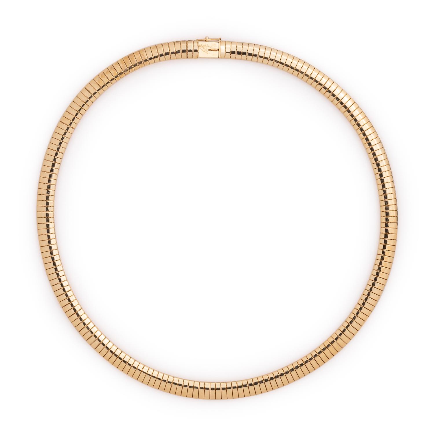 YELLOW GOLD COLLAR NECKLACE