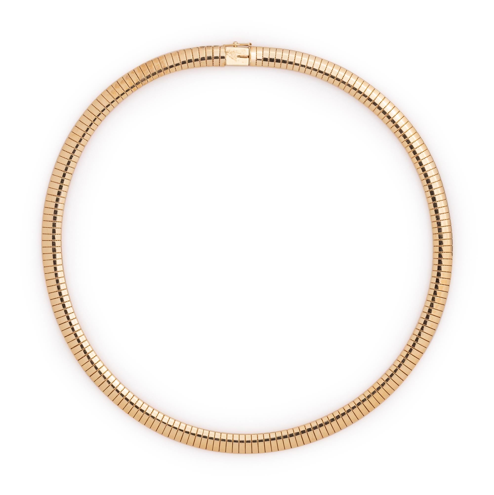 YELLOW GOLD COLLAR NECKLACE