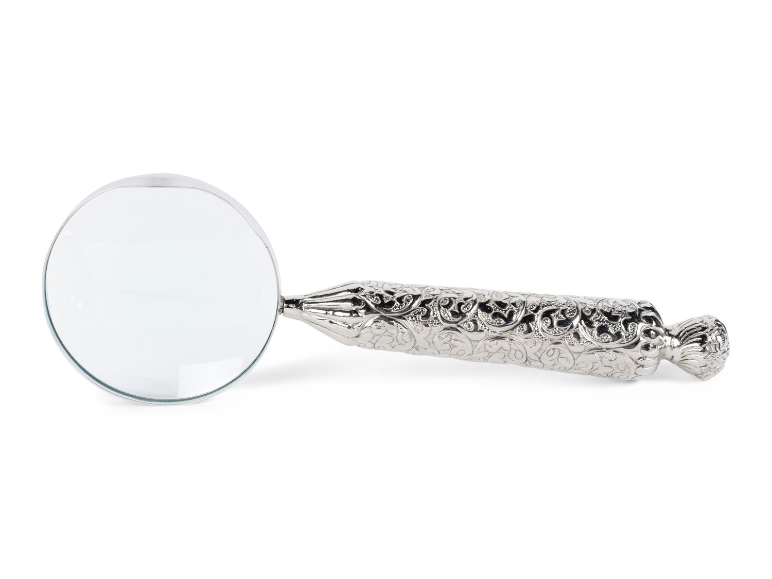 Two Silver-Plate Hand Magnifiers