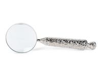 Two Silver-Plate Hand Magnifiers