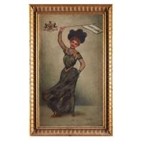 Herman N. Hyneman (1849-1907) Young Lady with Pennsylvania pennant, St. Louis World's Fair, 1904