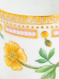 A Set of Fourteen Royal Copenhagen Flora Danica Demitasse Cups and Saucers