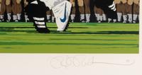 A Group of Notre Dame Artworks Including a Signed Heisman Trophy Lithograph