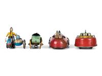 Four Tin Windup Vehicles