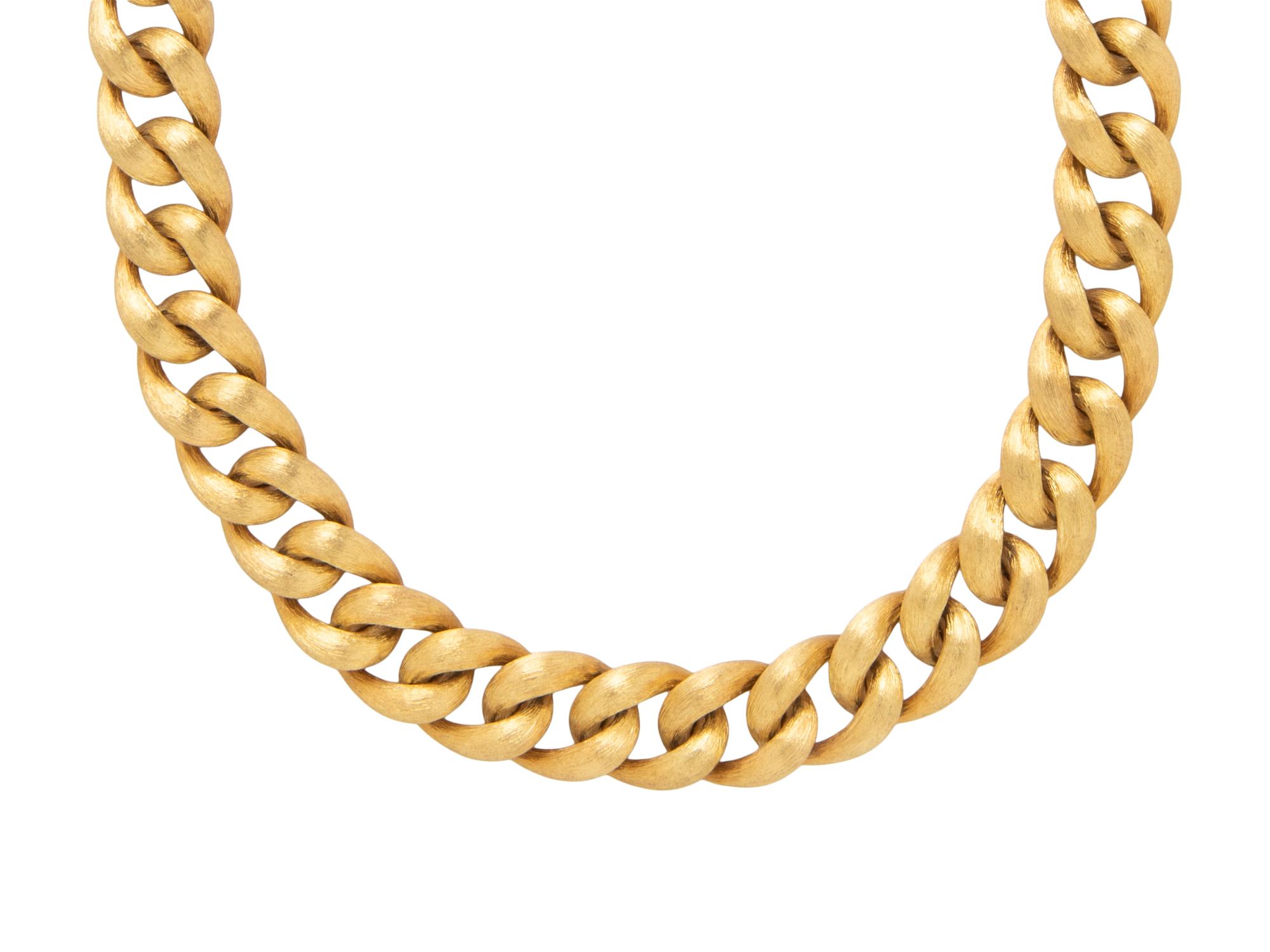 HENRY DUNAY, YELLOW GOLD NECKLACE