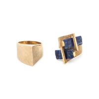 COLLECTION OF YELLOW GOLD RINGS