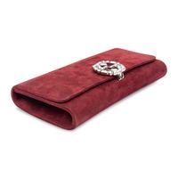Gucci, Merlot Suede Clutch
