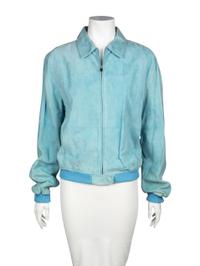 Loro Piana Blue Suede Bomber,