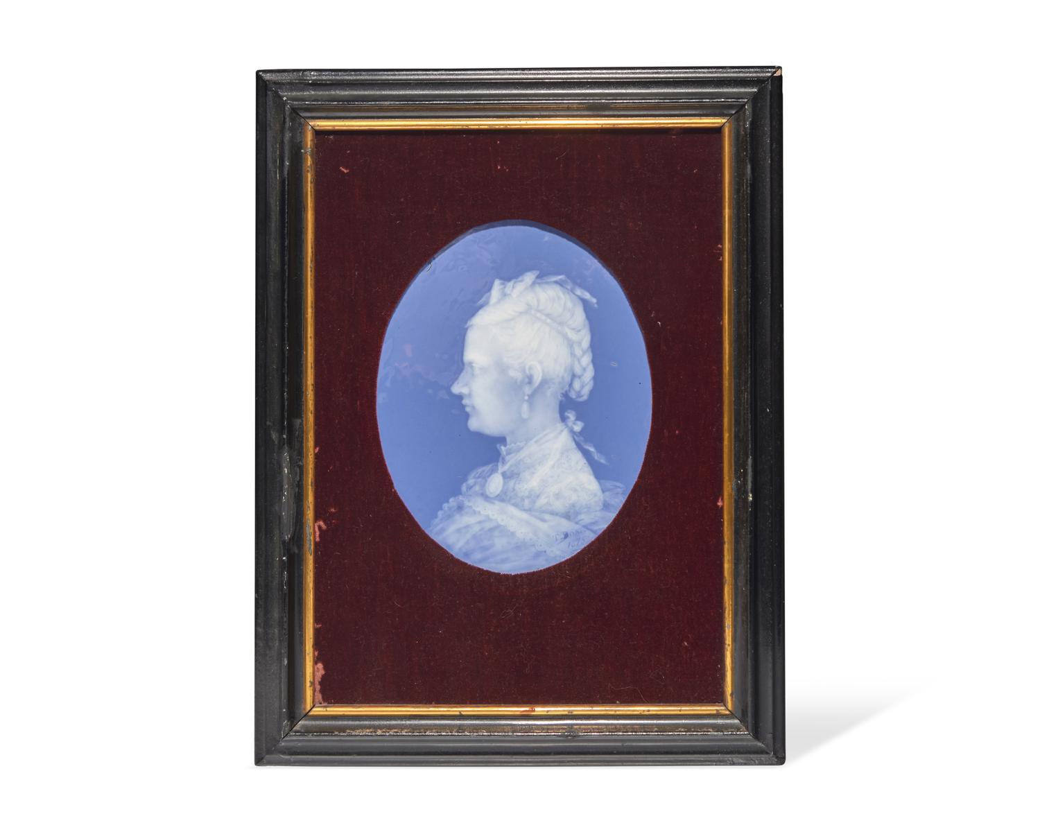 A Sèvres Pâte-sur-Pâte Porcelain Plaque