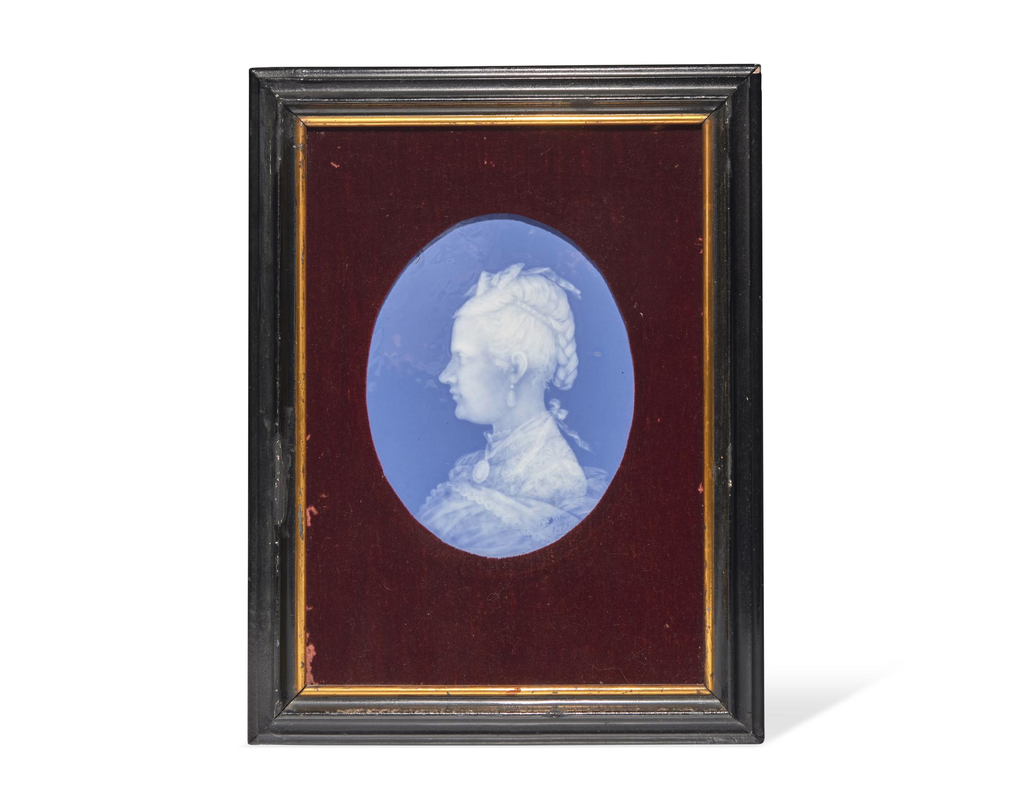 A Sèvres Pâte-sur-Pâte Porcelain Plaque