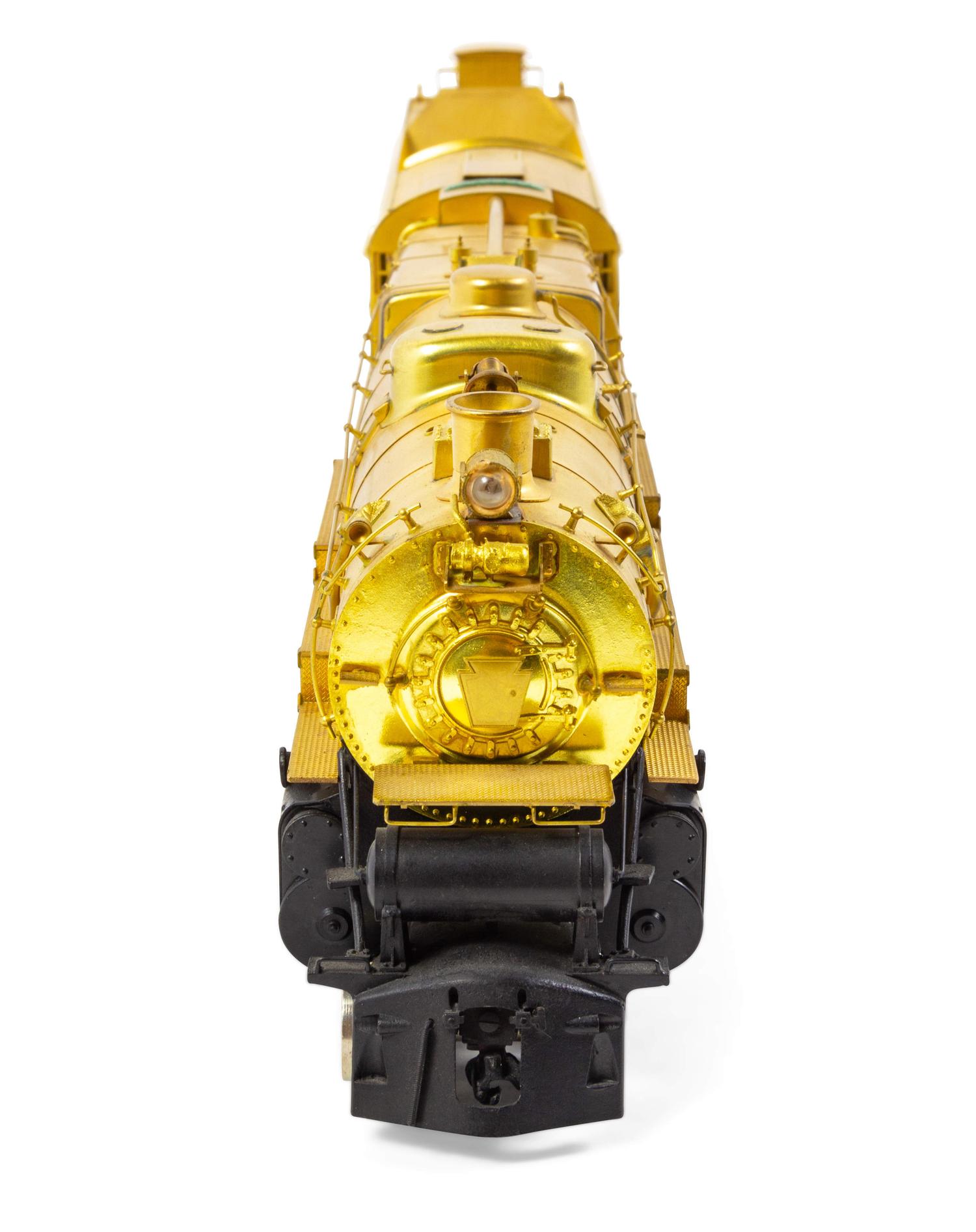 A KTM Brass O-Gauge 4-8-2 Locomotive and Tender