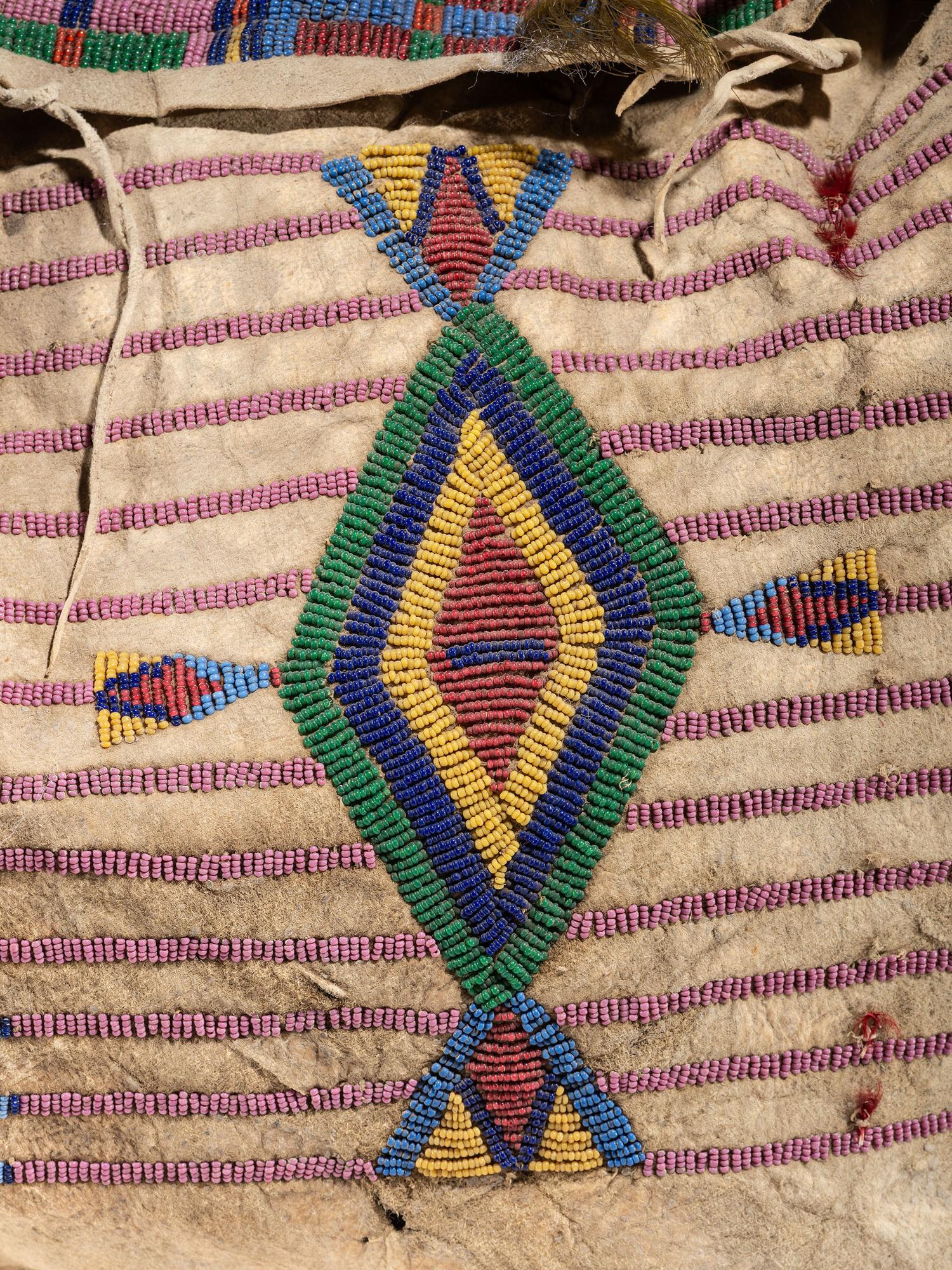 Yankton Sioux Beaded Hide Possible Bag