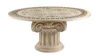 An Italian Mosaic Table Diameter of top 65 1/2 inches. — 20TH CENTURY