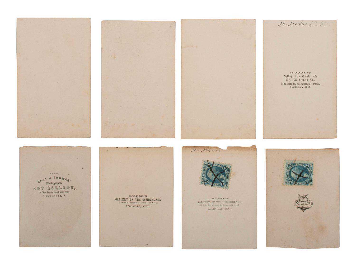 [CIVIL WAR]. Collection of 62 CDVs assembled by General David Sloane Stanley, incl. Civil War generals and Sioux subjects involved in the 1862 Dakota Uprising.
