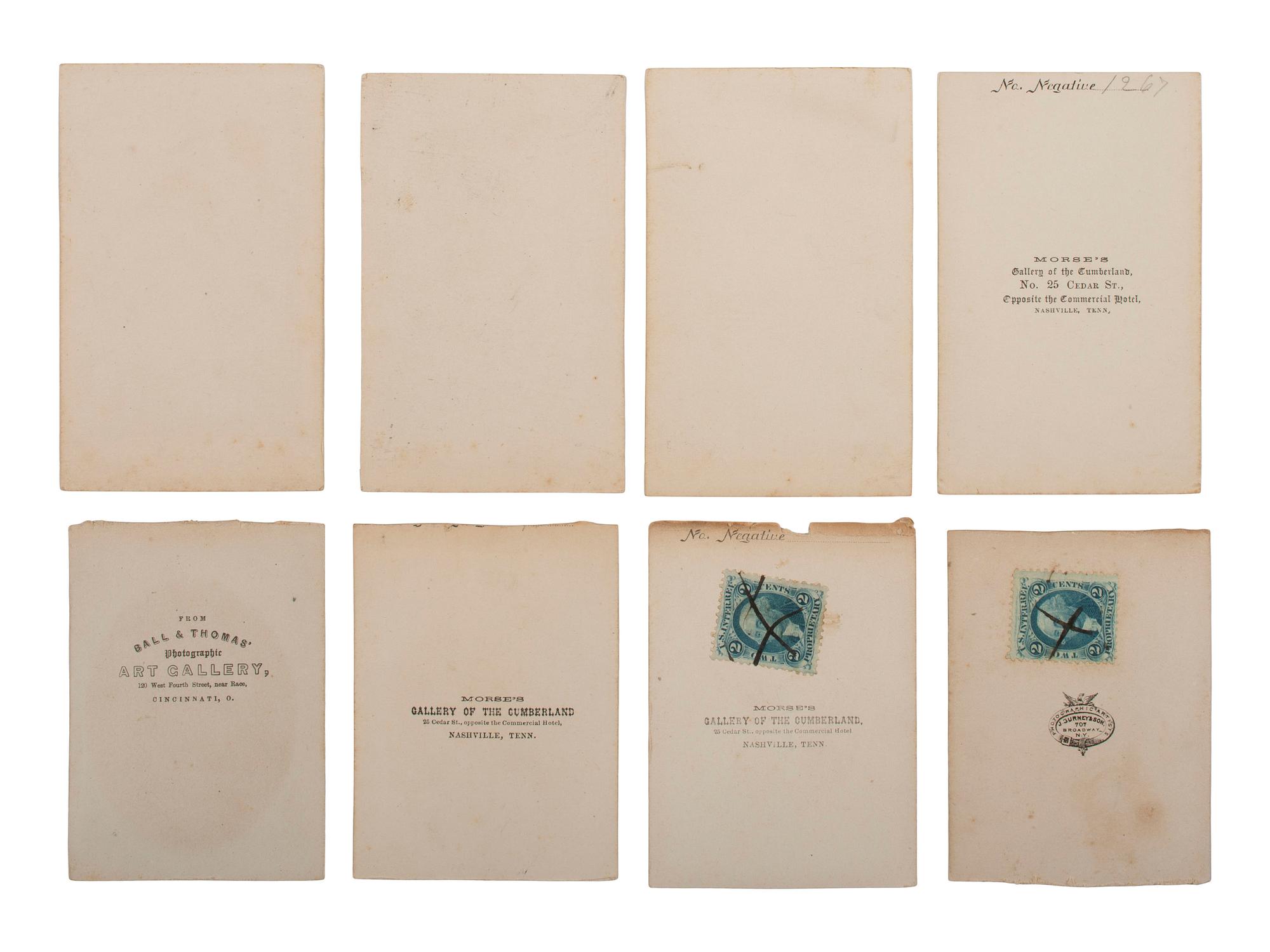 [CIVIL WAR]. Collection of 62 CDVs assembled by General David Sloane Stanley, incl. Civil War generals and Sioux subjects involved in the 1862 Dakota Uprising.