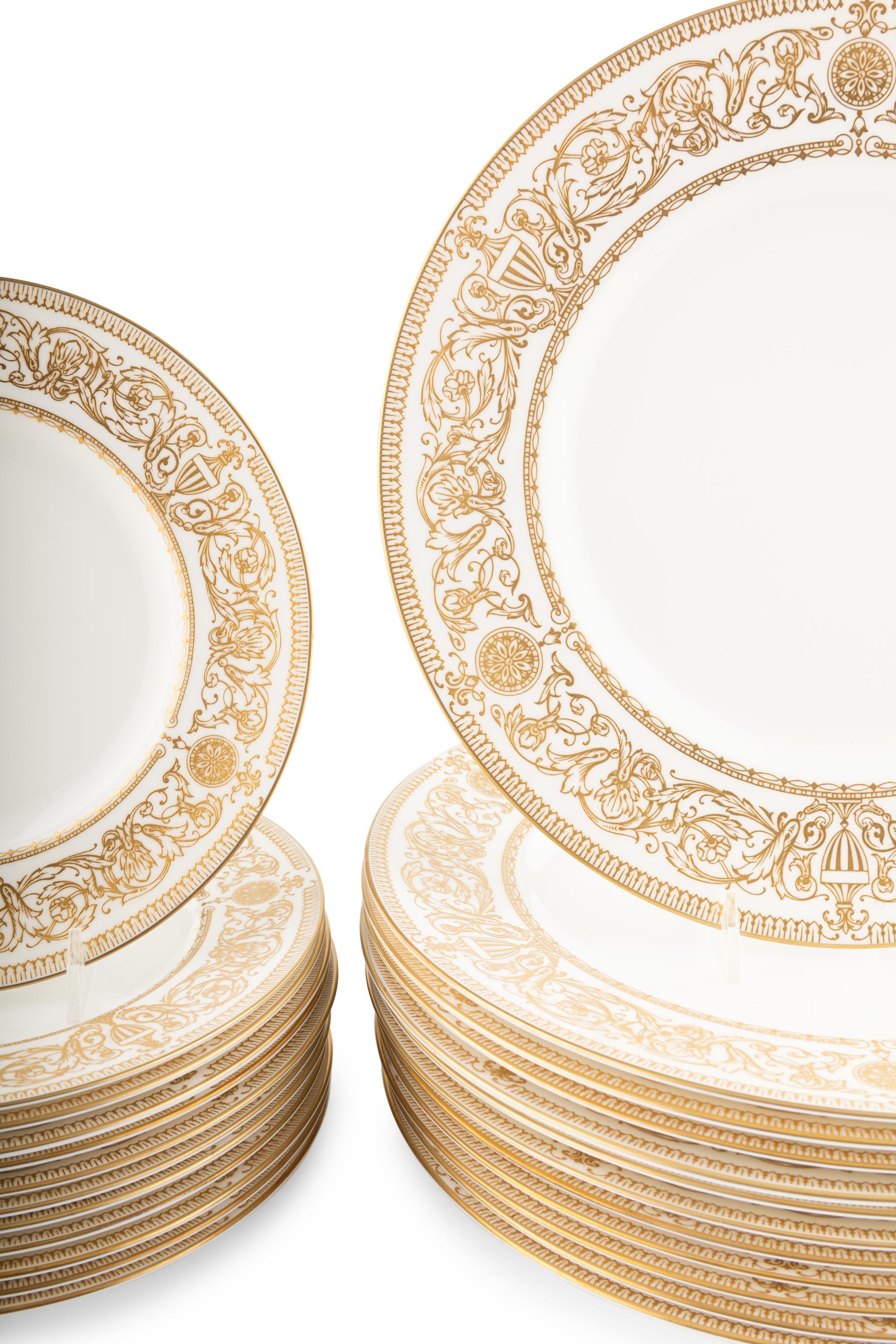 A Royal Worcester Porcelain Dinner Service