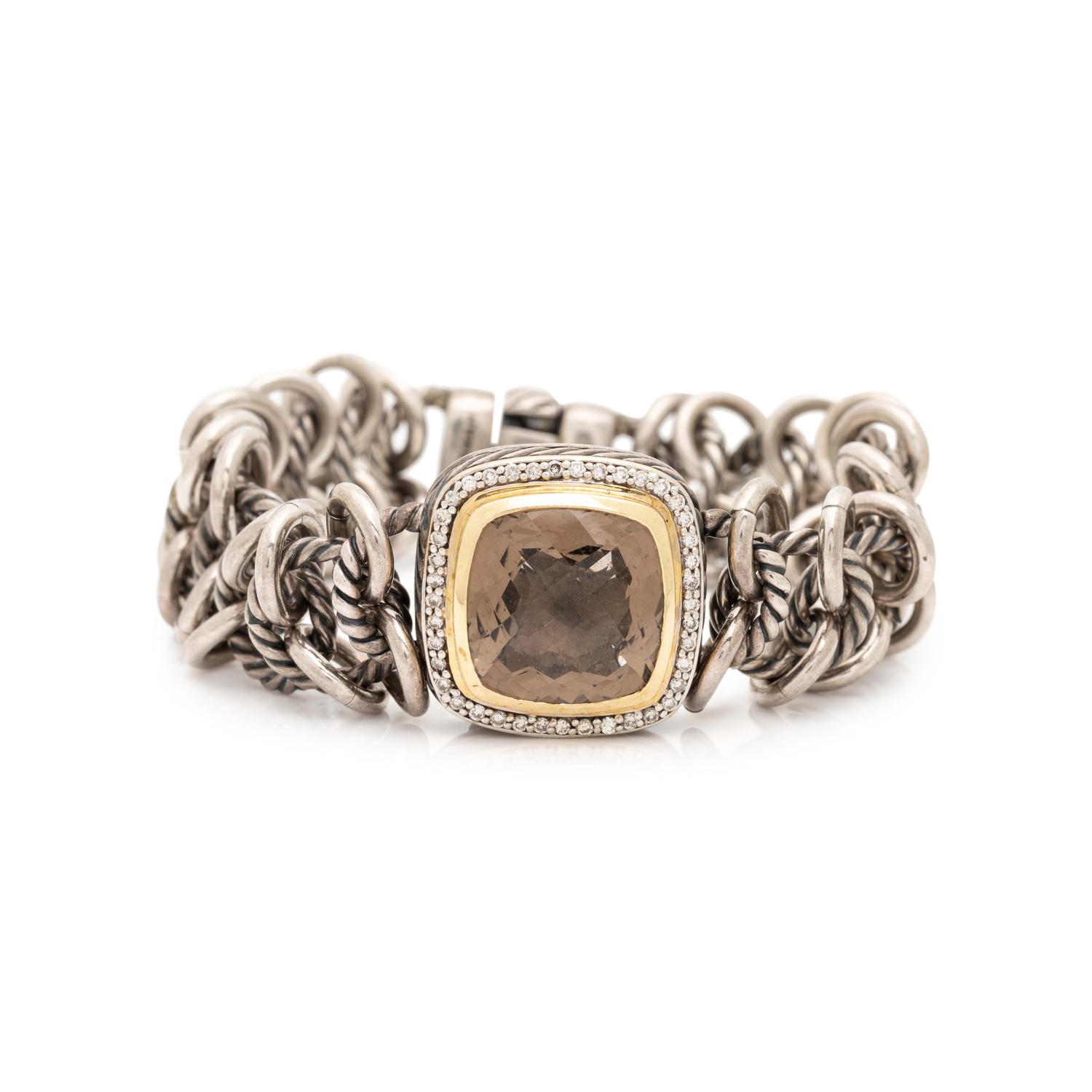 DAVID YURMAN, CITRINE AND DIAMOND BRACELET