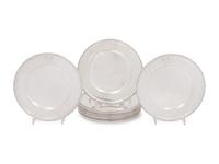 A Set of Twelve American Silver Bread Plates
