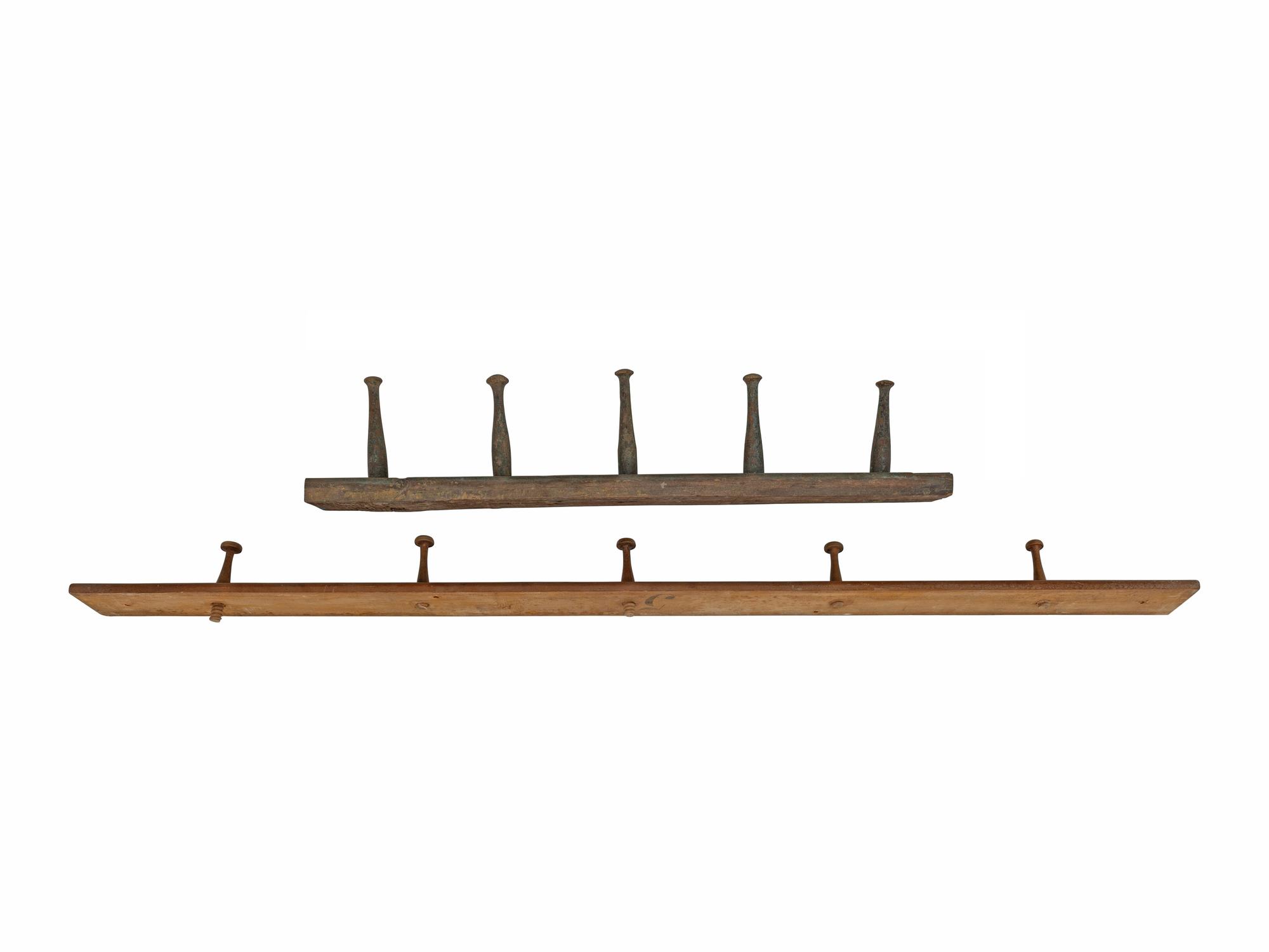 Two Shaker Style Peg Rails