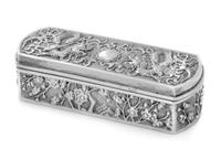 A Chinese Export Silver Snuff Box