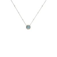 Penny Preville, Aquamarine, Diamond, and White Gold Pendant Necklace