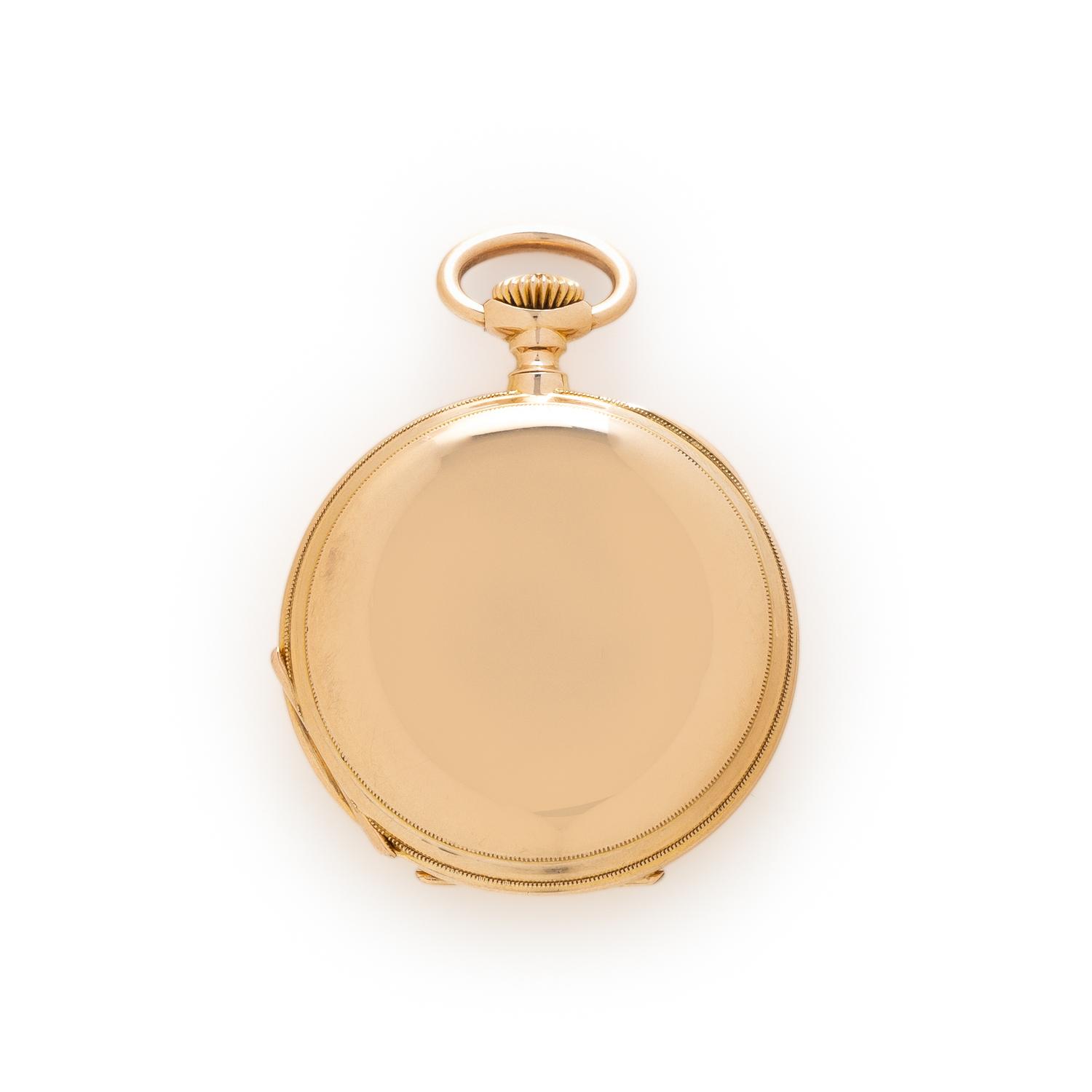 PATEK PHILIPPE FOR N. MATSON & CO. CHICAGO, 18K YELLOW GOLD HUNTER CASE POCKET WATCH, CIRCA 1881