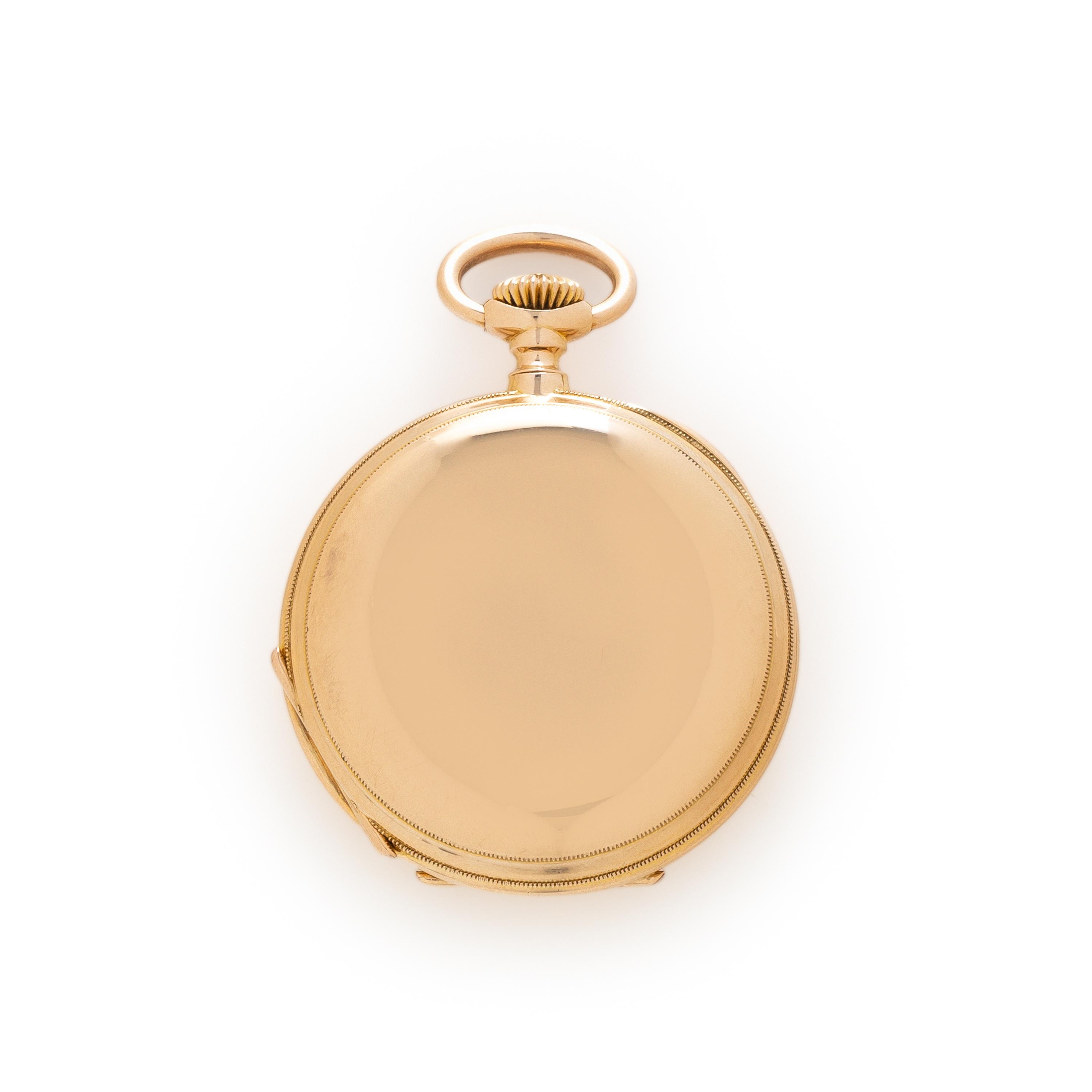 PATEK PHILIPPE FOR N. MATSON & CO. CHICAGO, 18K YELLOW GOLD HUNTER CASE POCKET WATCH, CIRCA 1881