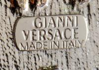 A Gianni Versace Pearl and Rhinestone Greco Link Belt, Length: 53"- 58".