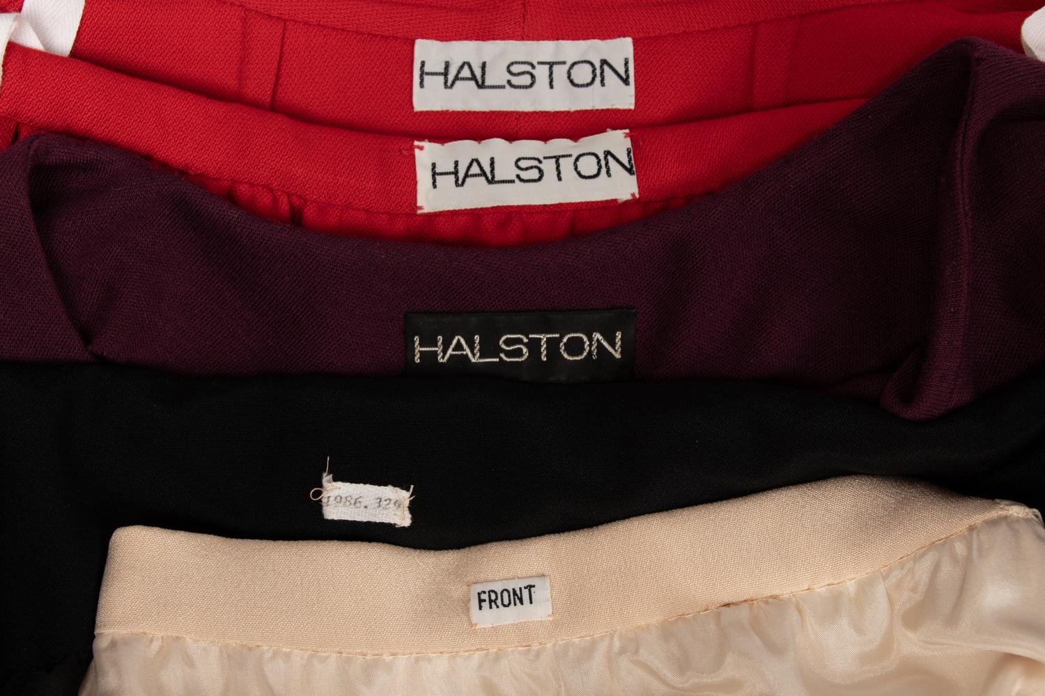 Halston Skirt Suit, Two Skirts, and Dress, 1980s