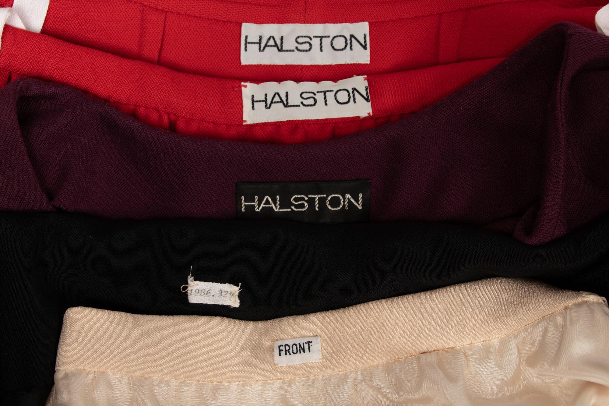 Halston Skirt Suit, Two Skirts, and Dress, 1980s