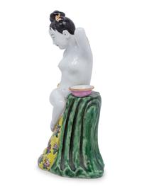 A Chinese Export Erotic Porcelain Figure