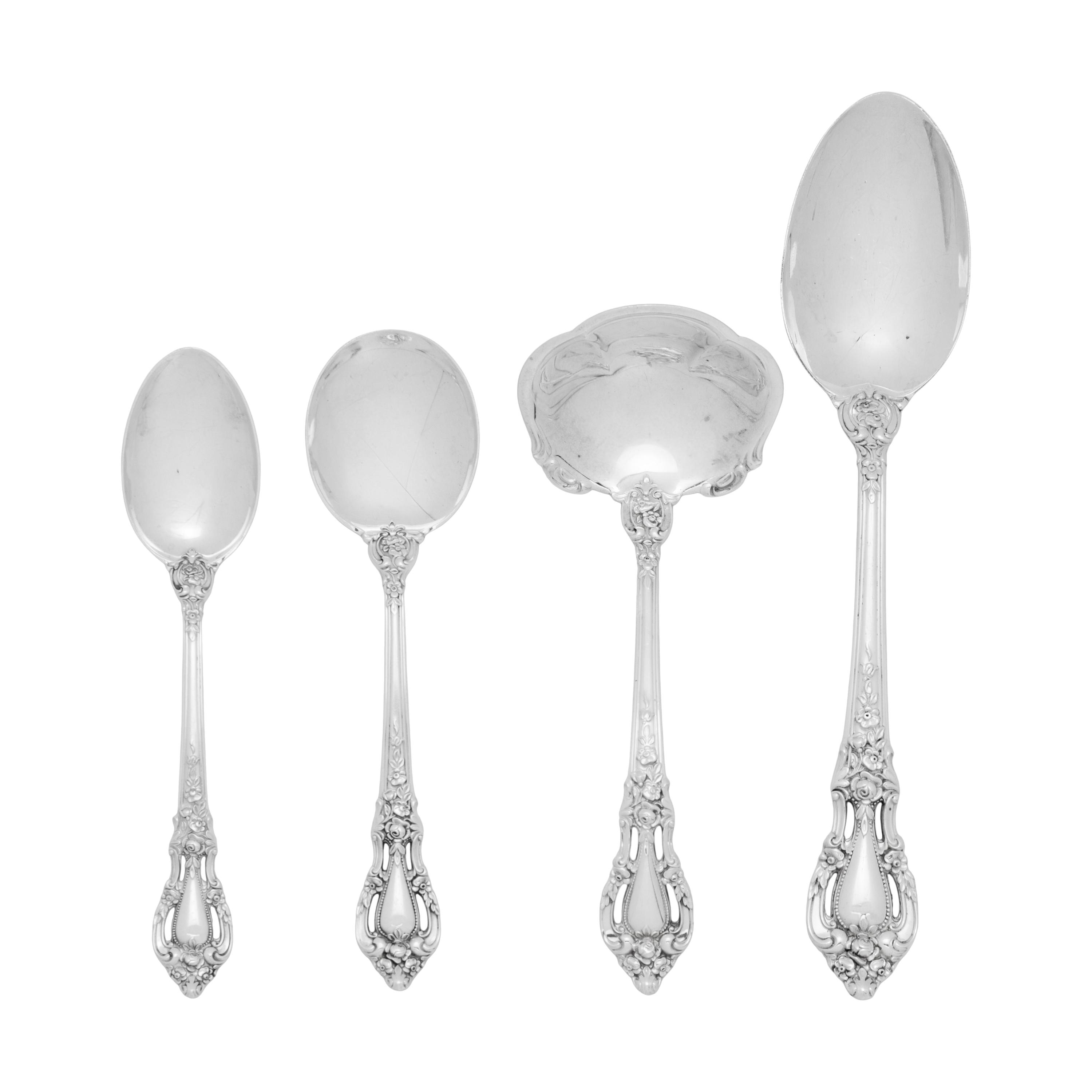 An American Silver Flatware Service