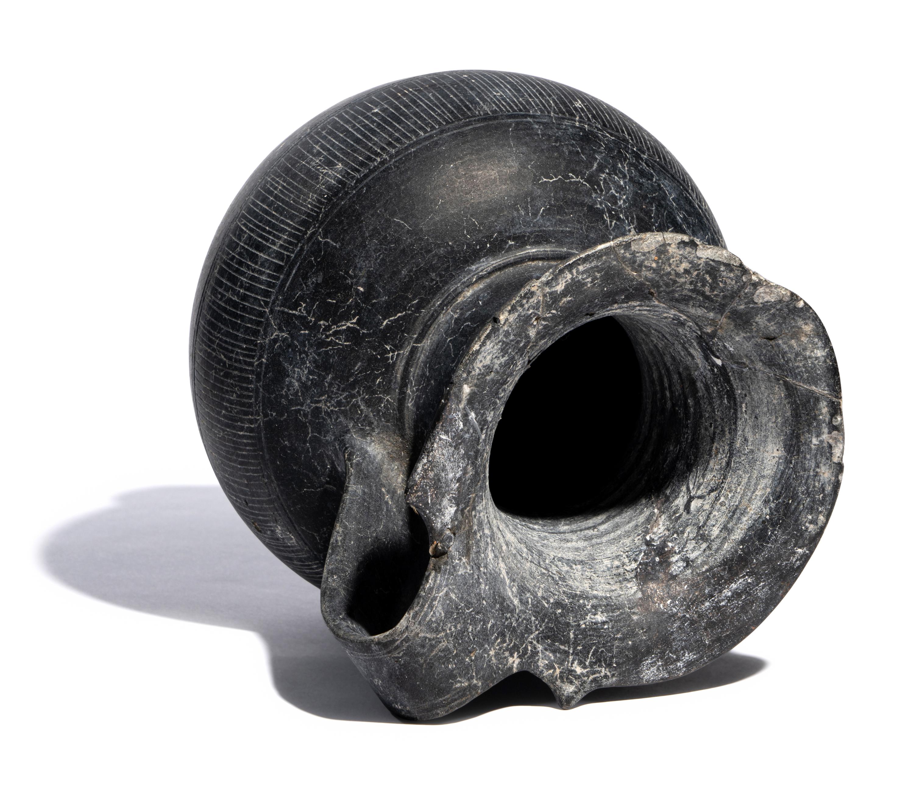 An Etruscan Bucchero Oinochoe