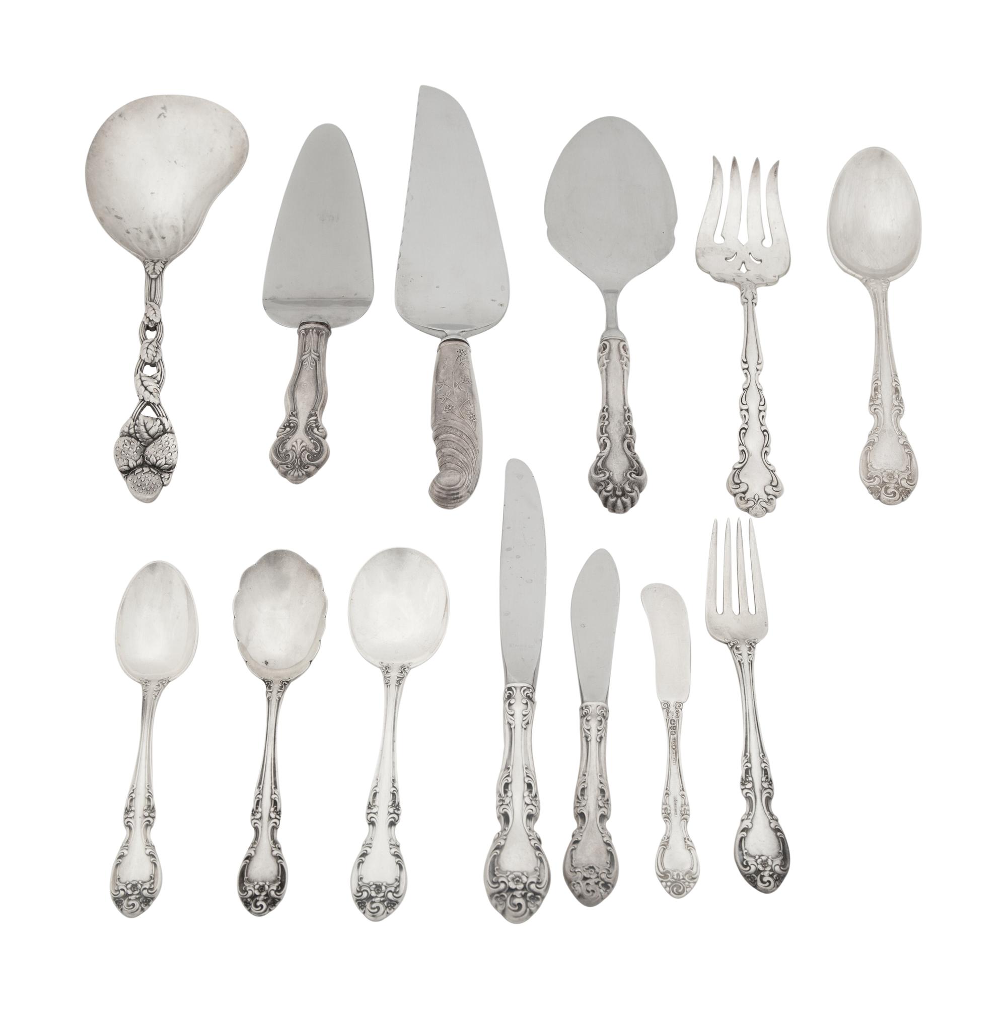 An American Silver Flatware Service