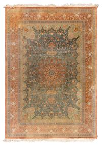 A Nain Silk Carpet