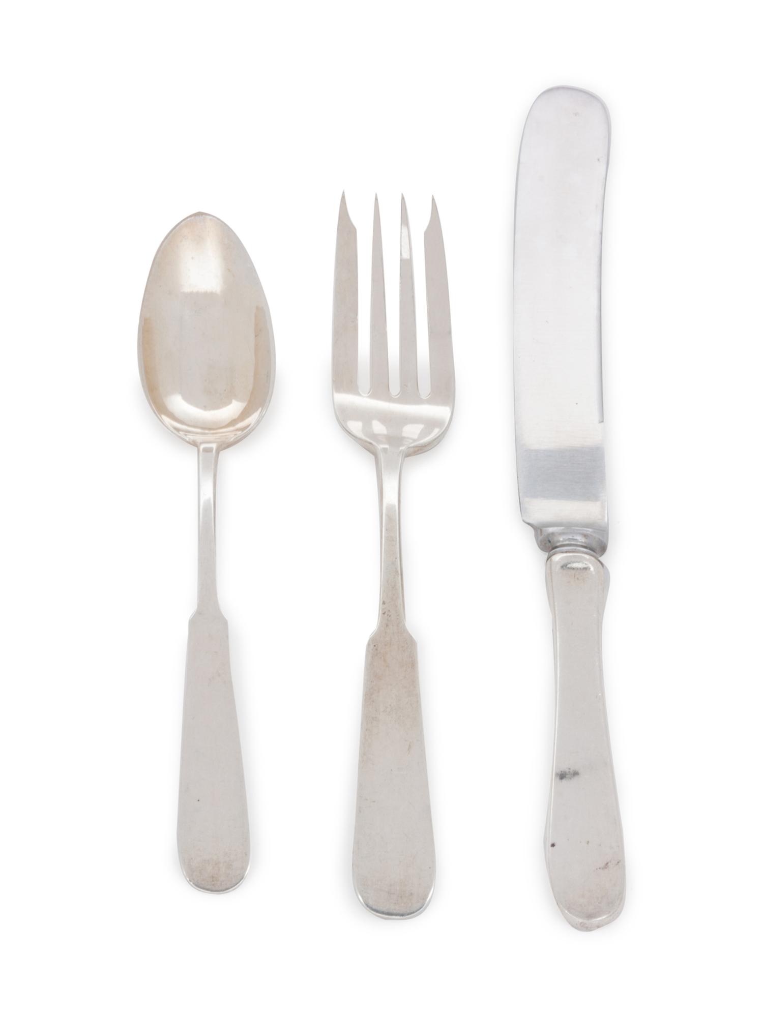 An American Silver Flatware Service