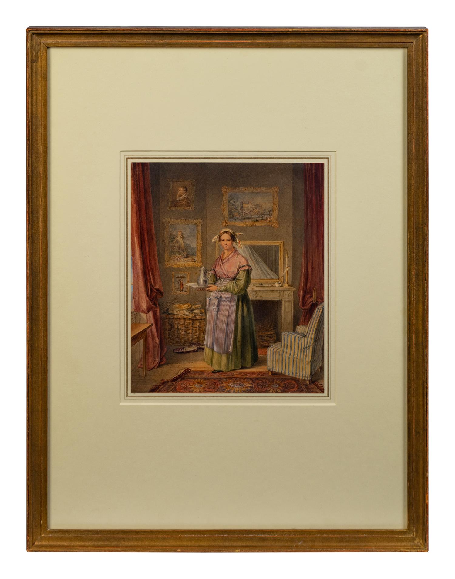 Serving Girl in an Interior , 1830s