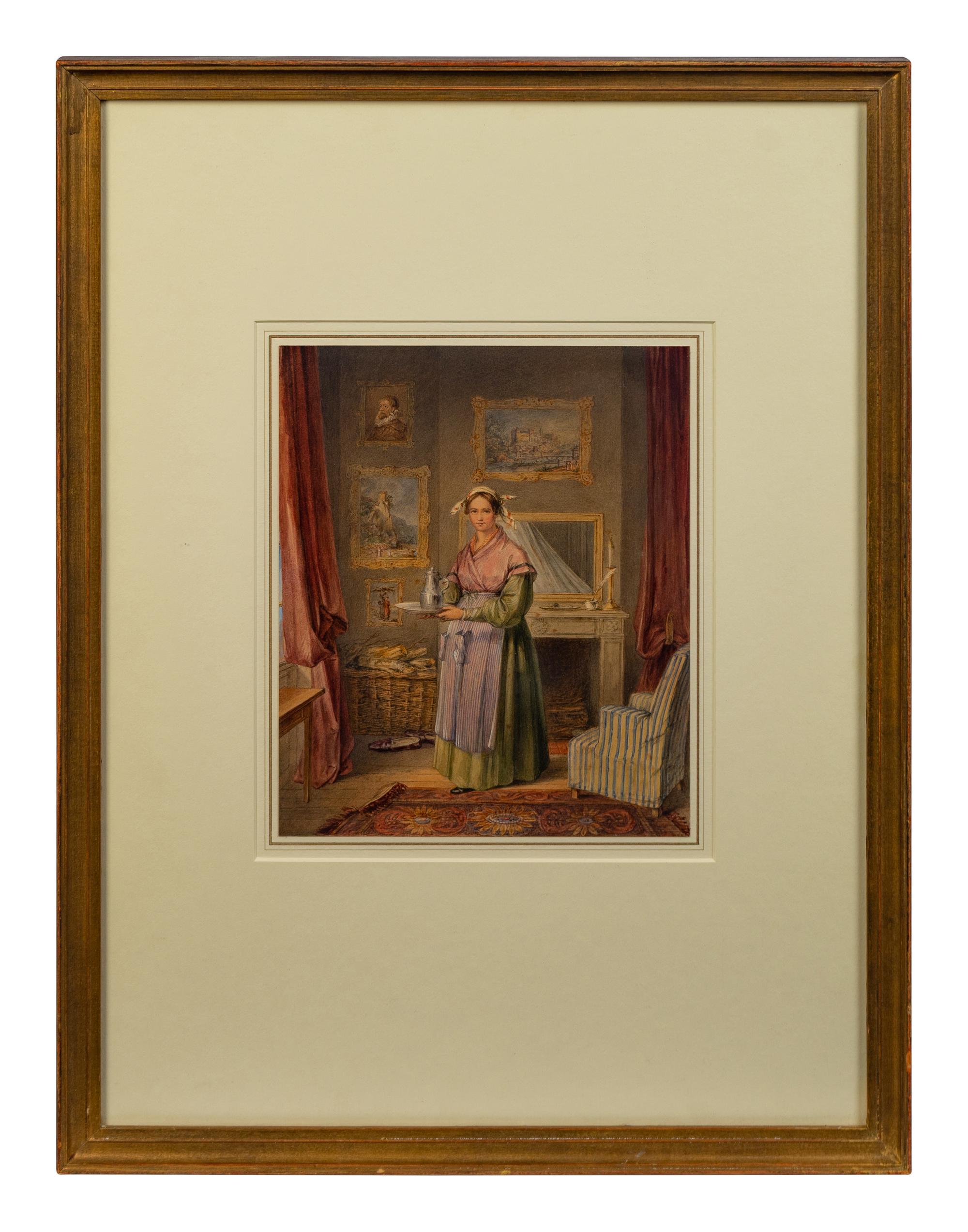 Serving Girl in an Interior , 1830s