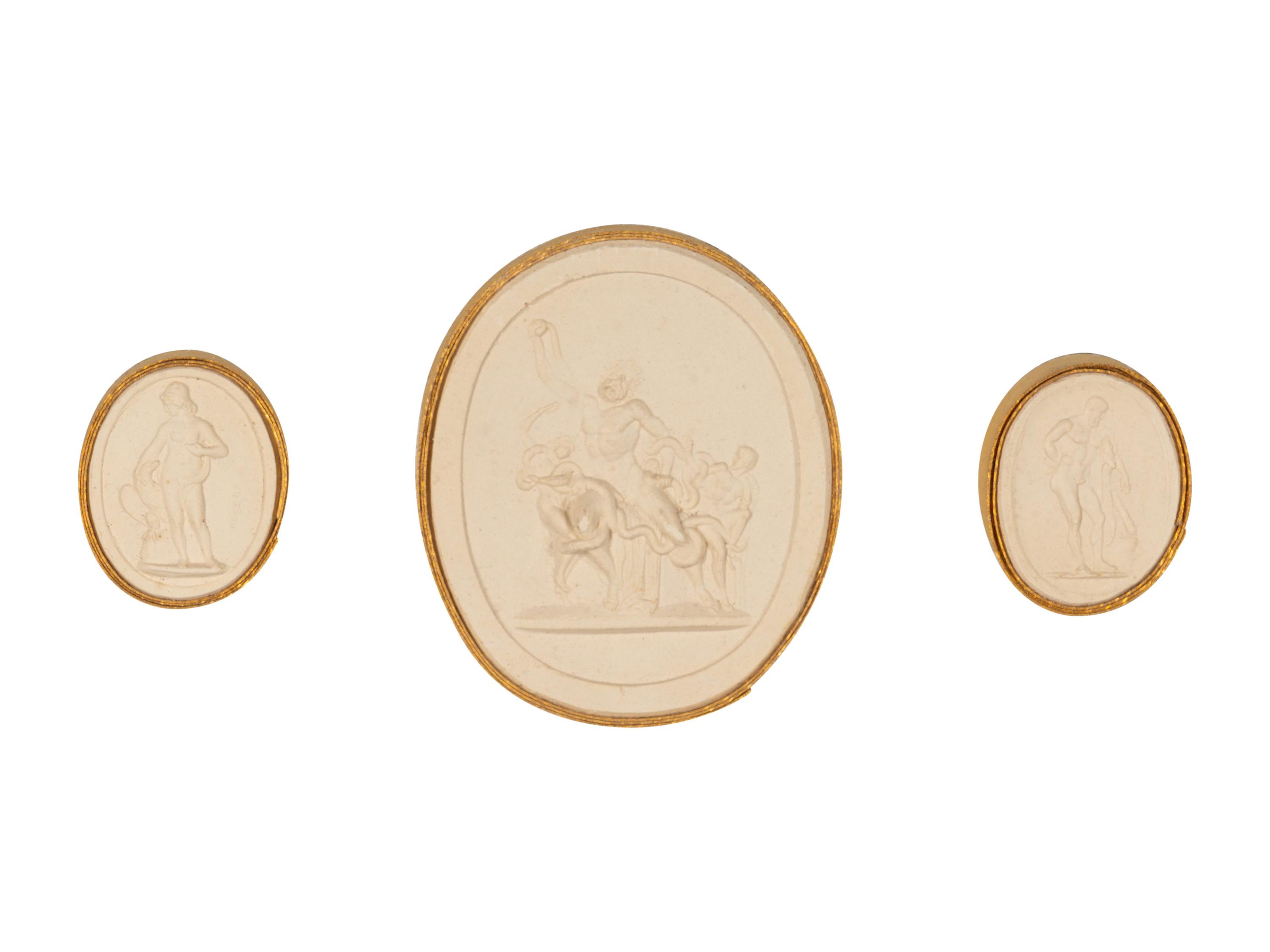 Sixteen Framed Groups of Grand Tour Plaster Intaglios