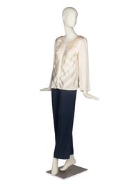Chanel Silk Blouse and Wool Pants